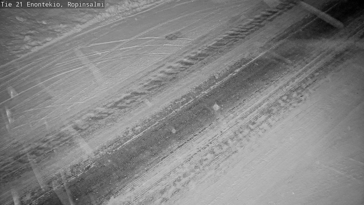 Weather Camera Image Road 21 Enontekiö, Ropinsalmi, Enontekiö, Lappi