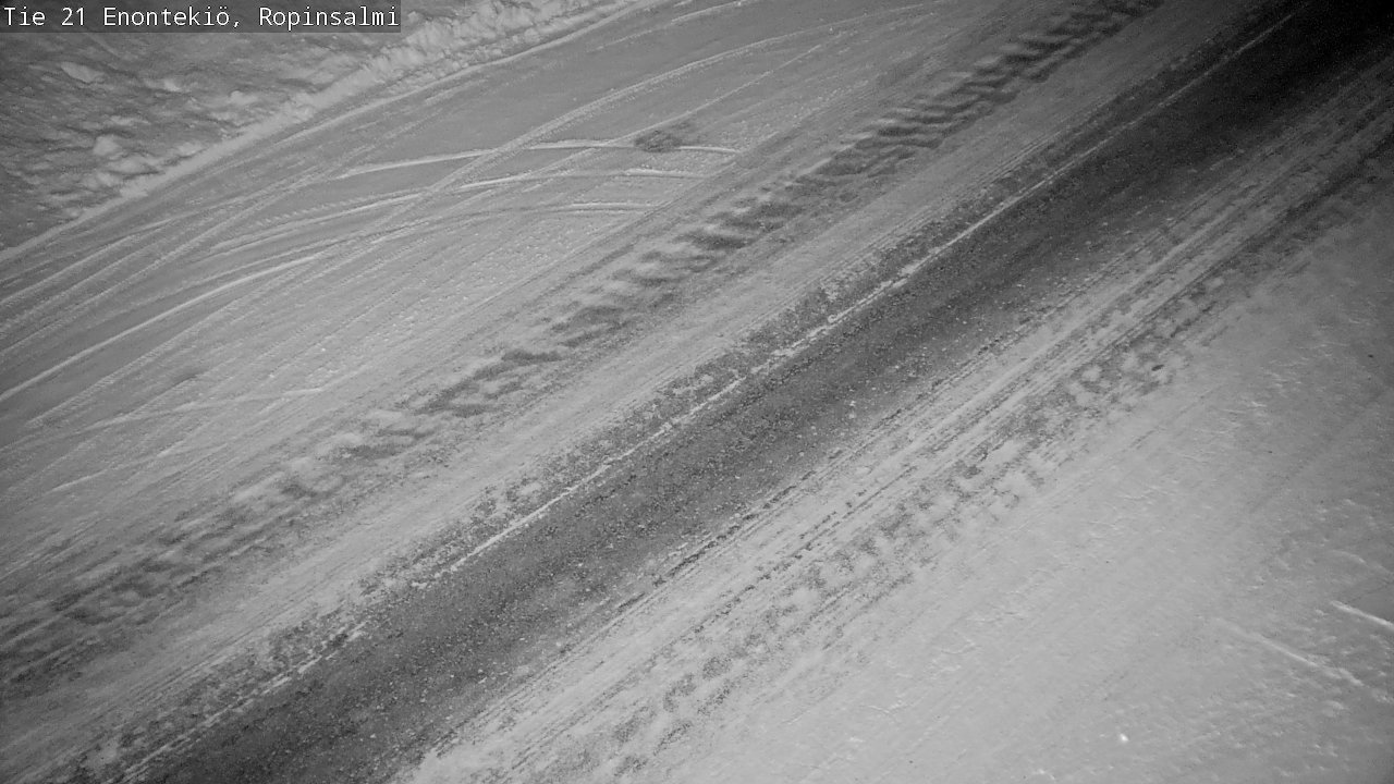 Weather Camera Image Road 21 Enontekiö, Ropinsalmi, Enontekiö, Lappi