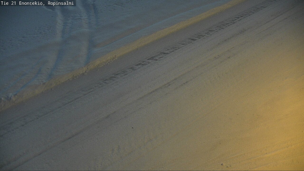 Weather Camera Image Road 21 Enontekiö, Ropinsalmi, Enontekiö, Lappi
