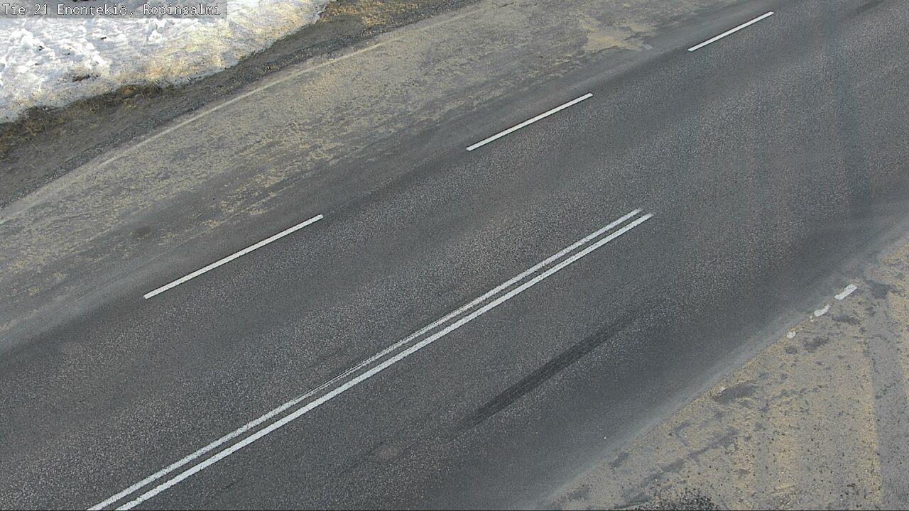 Weather Camera Image Väg 21 Enontekiö, Ropinsalmi, Enontekiö, Lappi