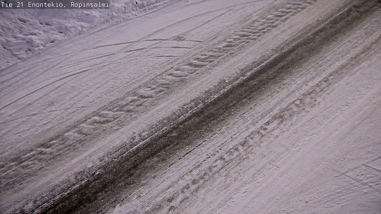 Weather Camera Image Road 21 Enontekiö, Ropinsalmi, Enontekiö, Lappi