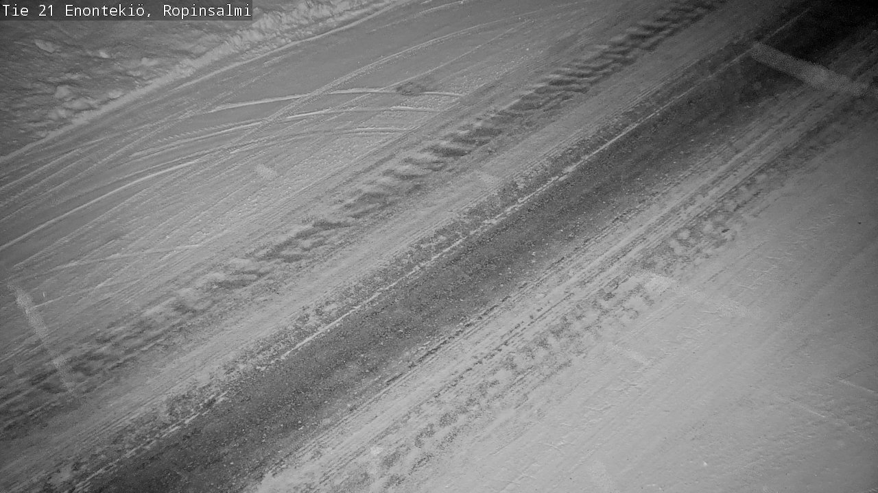 Weather Camera Image Väg 21 Enontekiö, Ropinsalmi, Enontekiö, Lappi