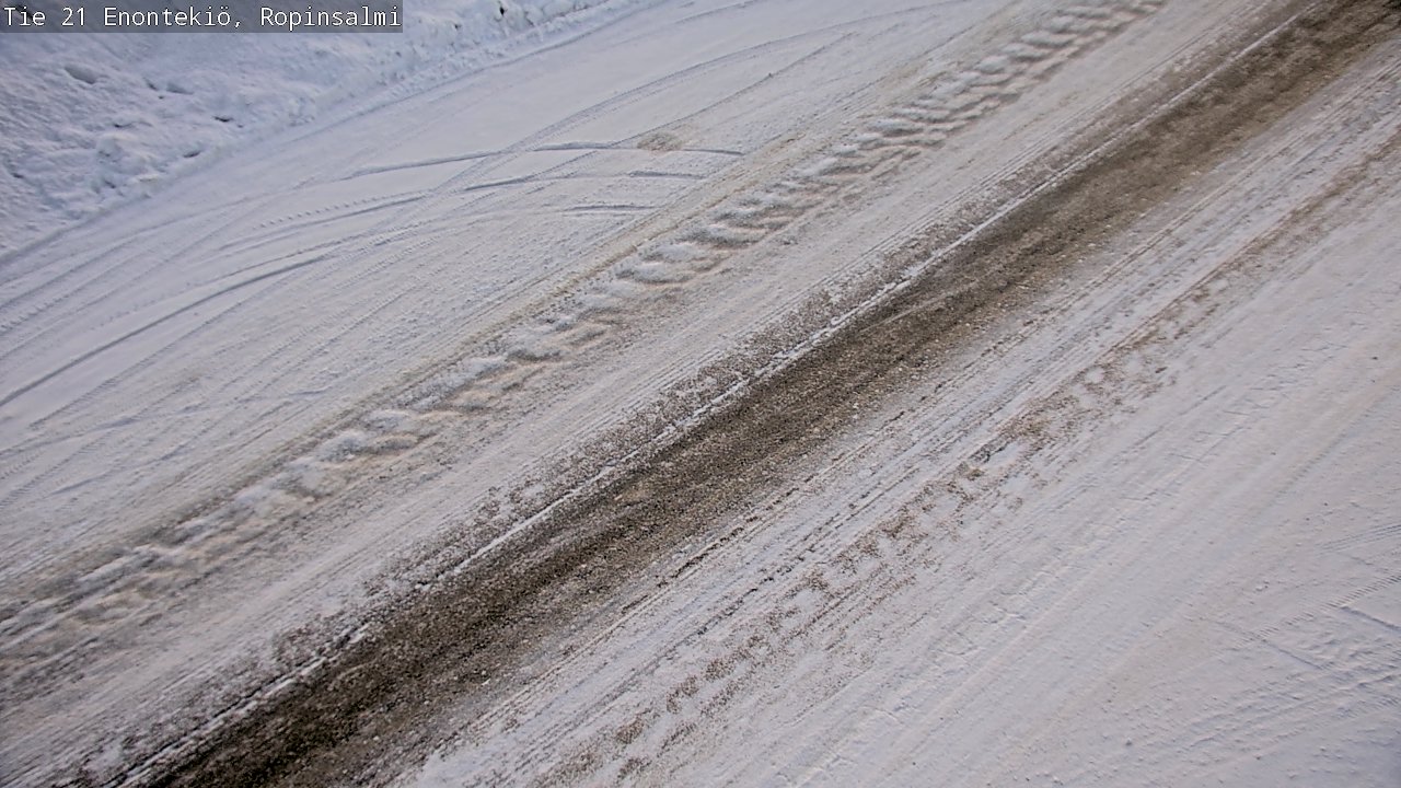 Weather Camera Image Road 21 Enontekiö, Ropinsalmi, Enontekiö, Lappi