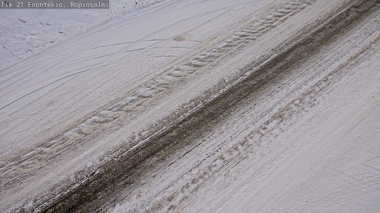 Weather Camera Image Road 21 Enontekiö, Ropinsalmi, Enontekiö, Lappi