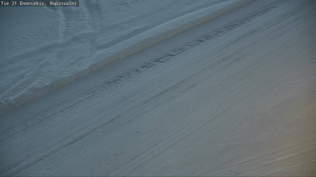 Weather Camera Image Road 21 Enontekiö, Ropinsalmi, Enontekiö, Lappi
