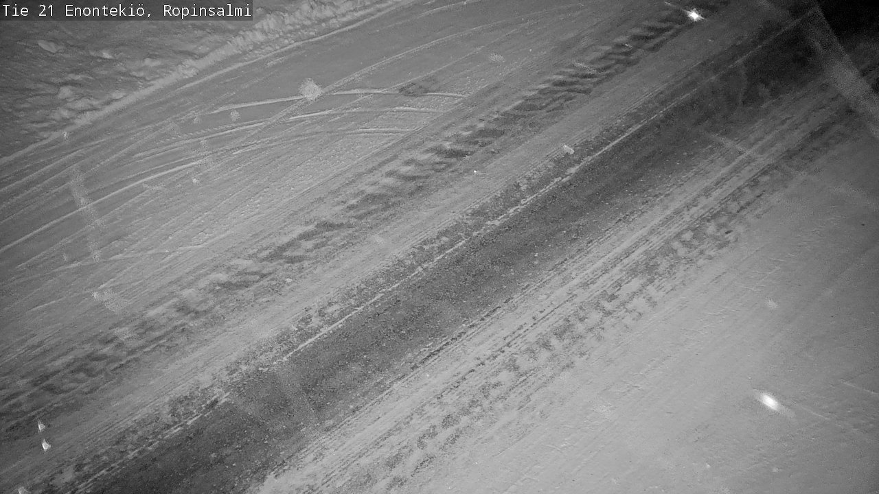 Weather Camera Image Väg 21 Enontekiö, Ropinsalmi, Enontekiö, Lappi