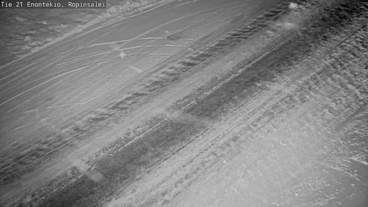 Weather Camera Image Väg 21 Enontekiö, Ropinsalmi, Enontekiö, Lappi