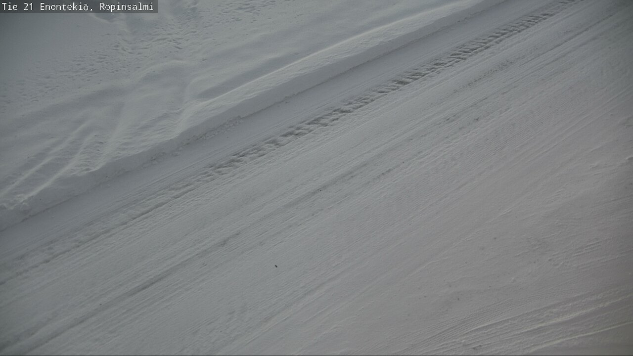 Weather Camera Image Road 21 Enontekiö, Ropinsalmi, Enontekiö, Lappi