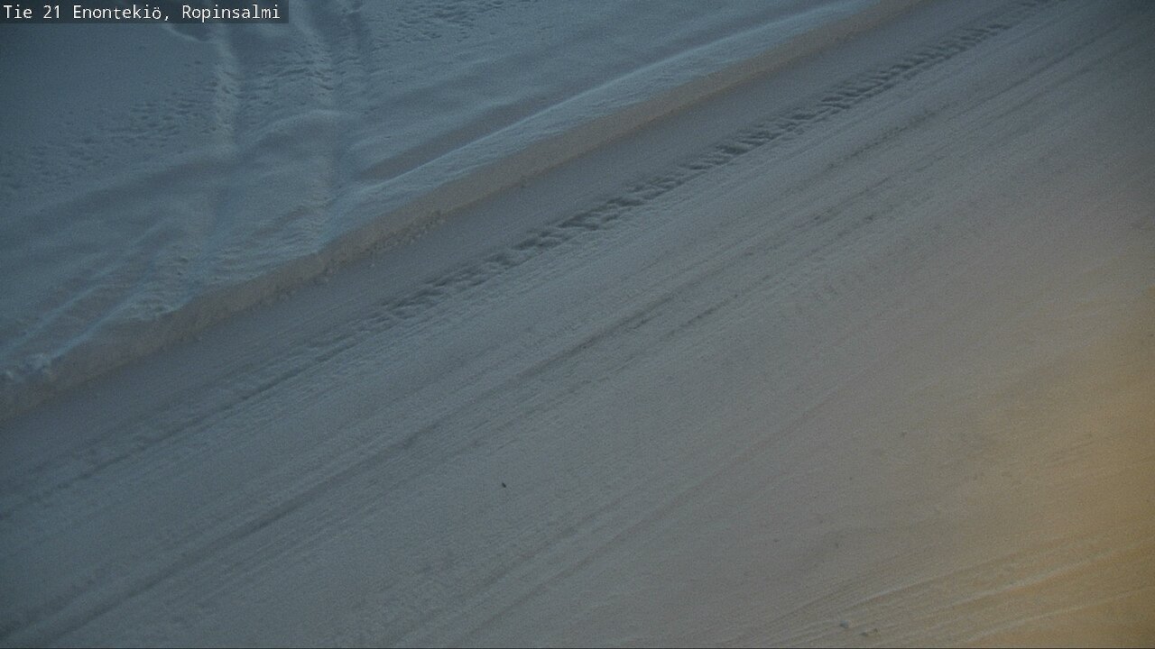 Weather Camera Image Road 21 Enontekiö, Ropinsalmi, Enontekiö, Lappi