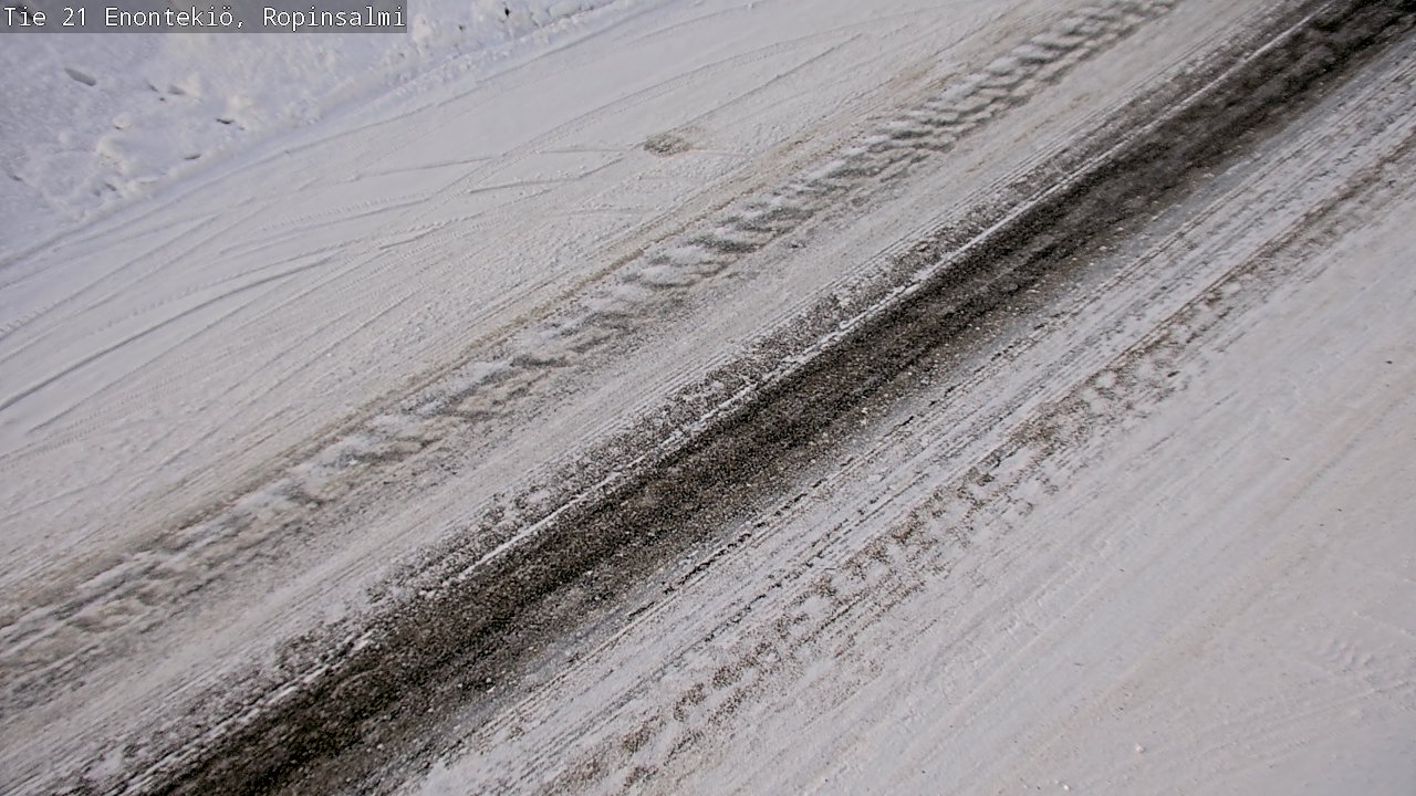 Weather Camera Image Road 21 Enontekiö, Ropinsalmi, Enontekiö, Lappi