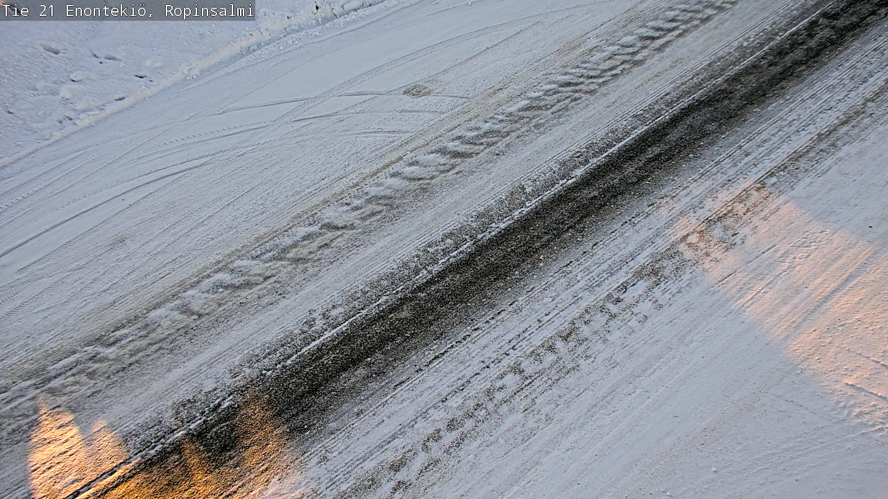 Weather Camera Image Road 21 Enontekiö, Ropinsalmi, Enontekiö, Lappi