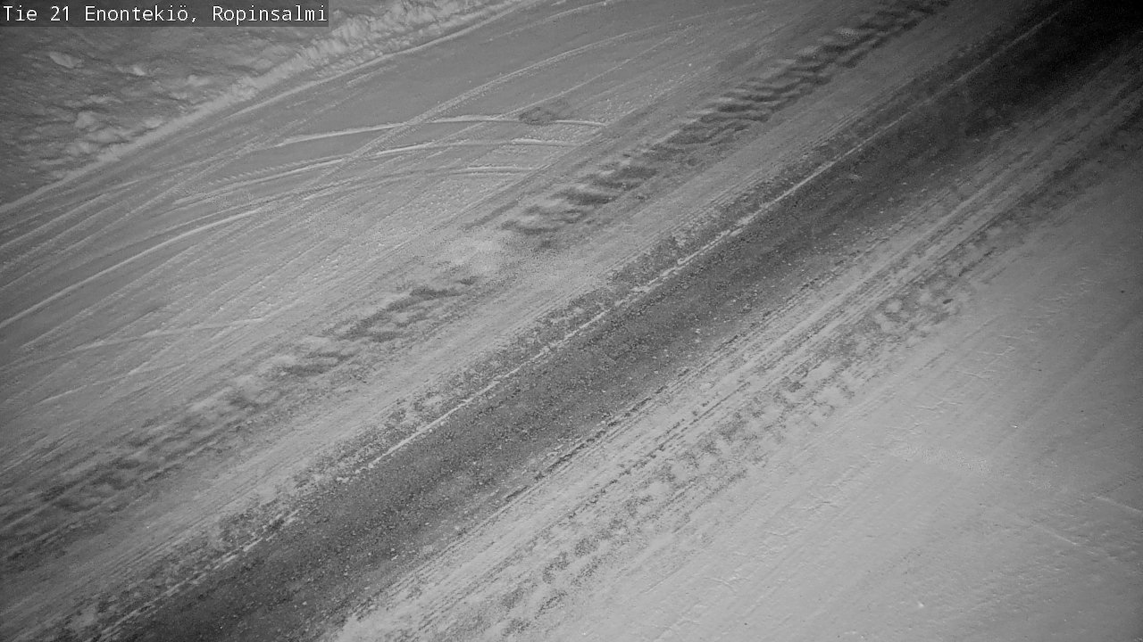 Weather Camera Image Väg 21 Enontekiö, Ropinsalmi, Enontekiö, Lappi