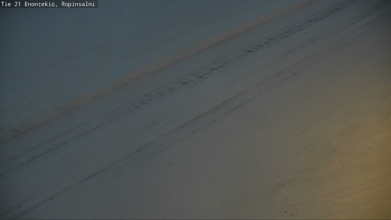Weather Camera Image Väg 21 Enontekiö, Ropinsalmi, Enontekiö, Lappi