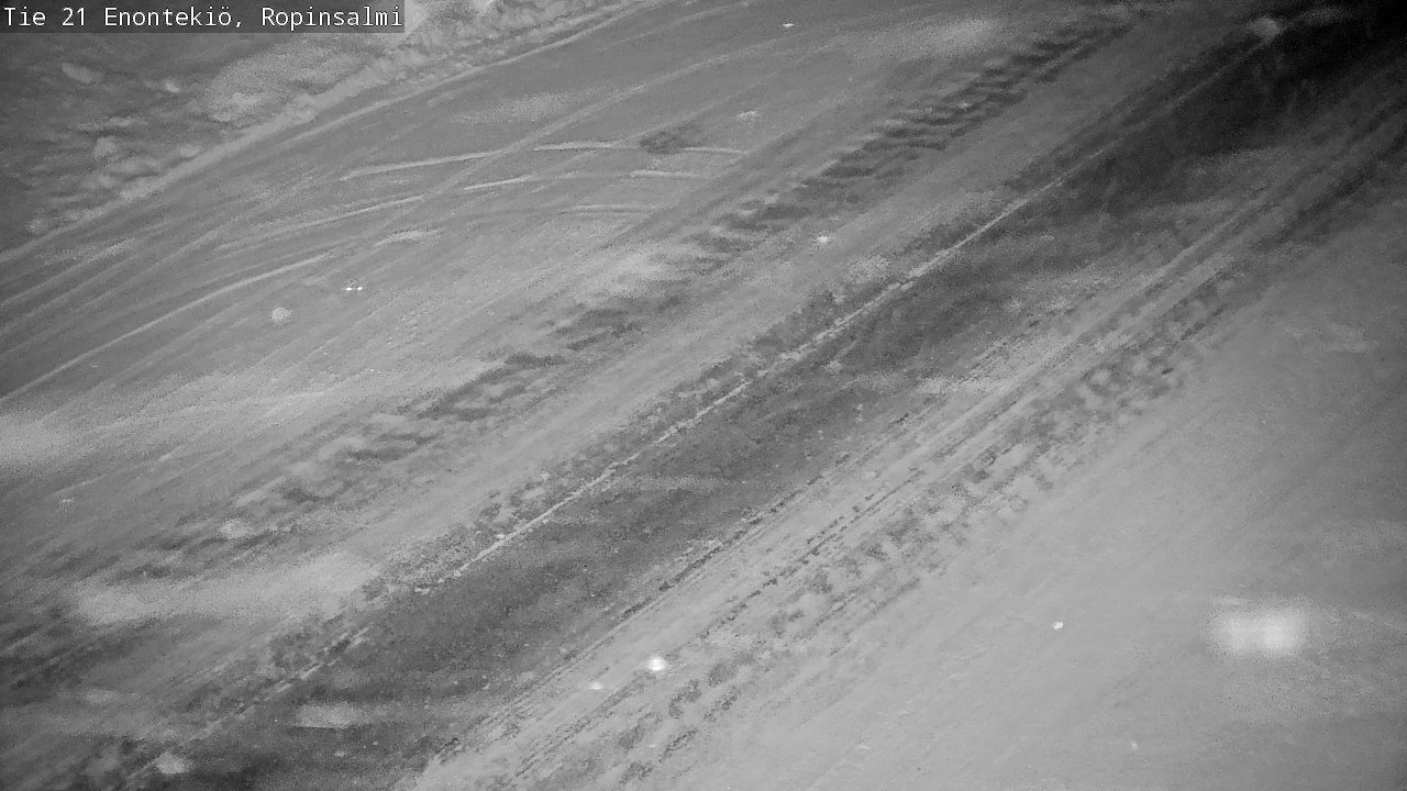 Weather Camera Image Road 21 Enontekiö, Ropinsalmi, Enontekiö, Lappi