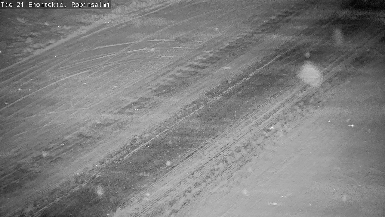 Weather Camera Image Väg 21 Enontekiö, Ropinsalmi, Enontekiö, Lappi
