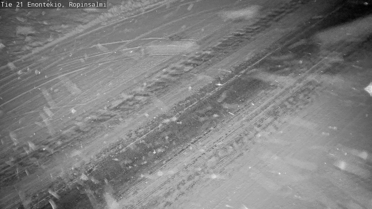 Weather Camera Image Väg 21 Enontekiö, Ropinsalmi, Enontekiö, Lappi