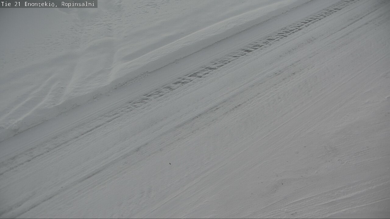 Weather Camera Image Road 21 Enontekiö, Ropinsalmi, Enontekiö, Lappi
