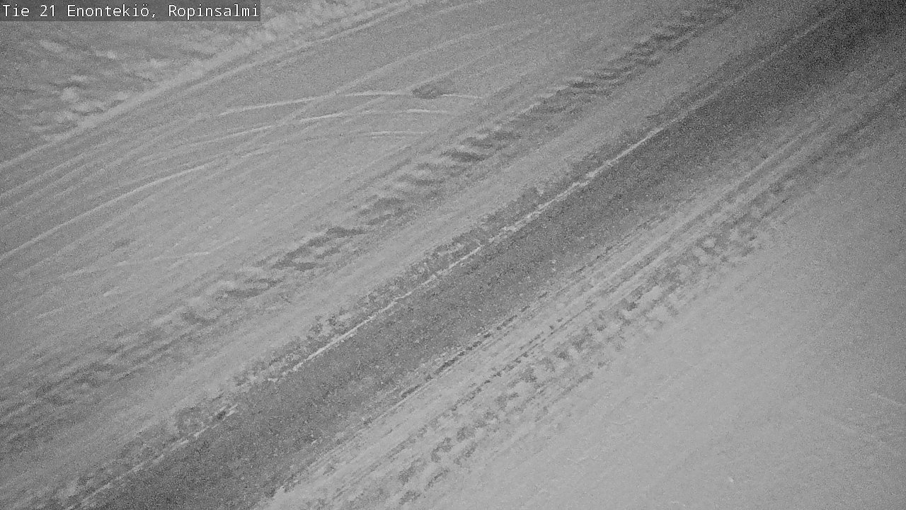 Weather Camera Image Road 21 Enontekiö, Ropinsalmi, Enontekiö, Lappi