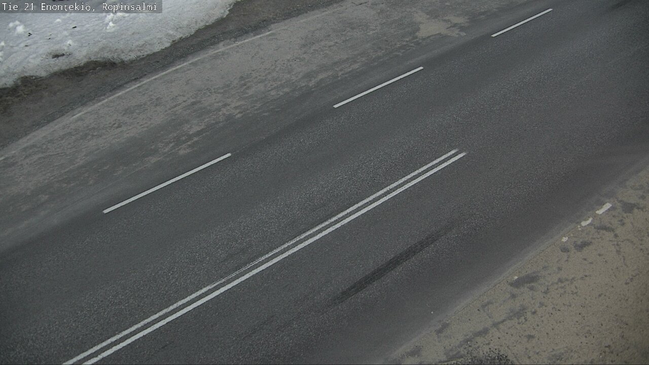 Weather Camera Image Road 21 Enontekiö, Ropinsalmi, Enontekiö, Lappi