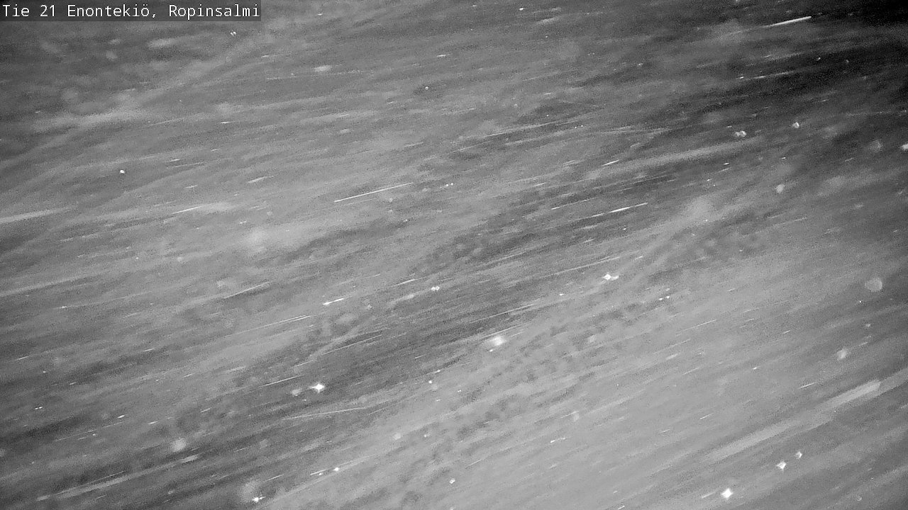 Weather Camera Image Väg 21 Enontekiö, Ropinsalmi, Enontekiö, Lappi