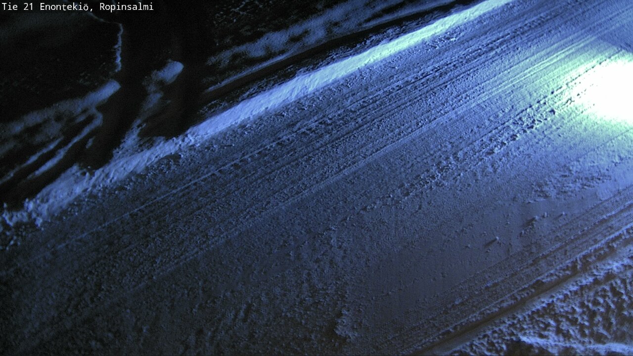Weather Camera Image Väg 21 Enontekiö, Ropinsalmi, Enontekiö, Lappi