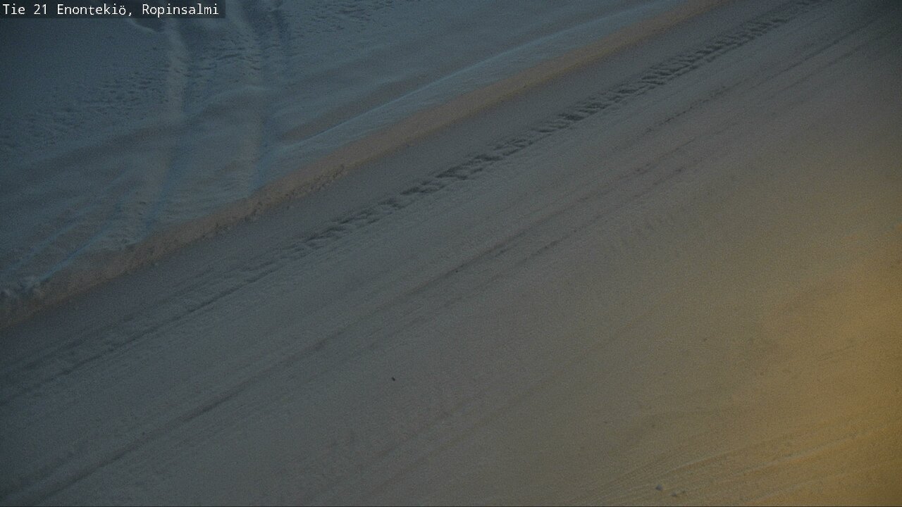 Weather Camera Image Road 21 Enontekiö, Ropinsalmi, Enontekiö, Lappi