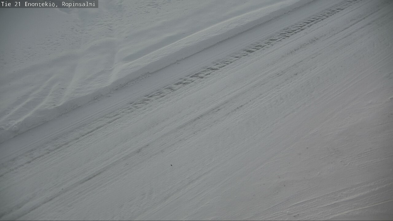 Weather Camera Image Road 21 Enontekiö, Ropinsalmi, Enontekiö, Lappi