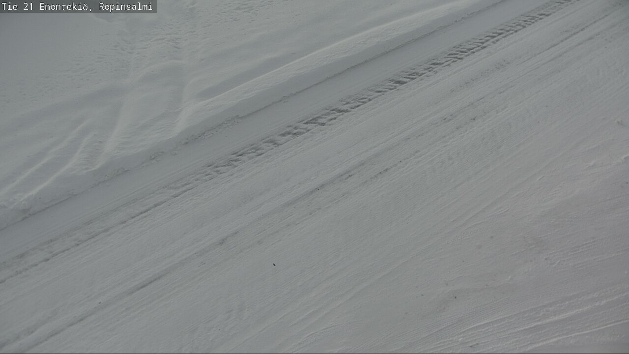 Weather Camera Image Road 21 Enontekiö, Ropinsalmi, Enontekiö, Lappi