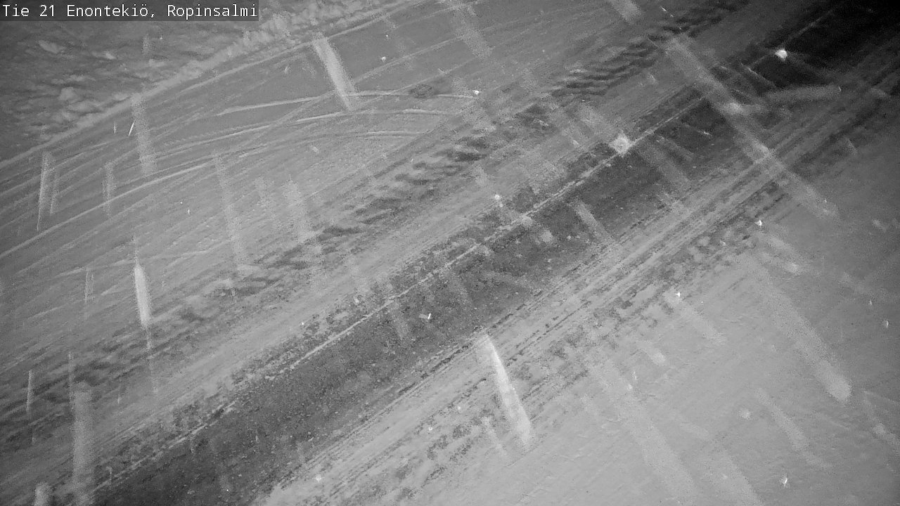 Weather Camera Image Road 21 Enontekiö, Ropinsalmi, Enontekiö, Lappi