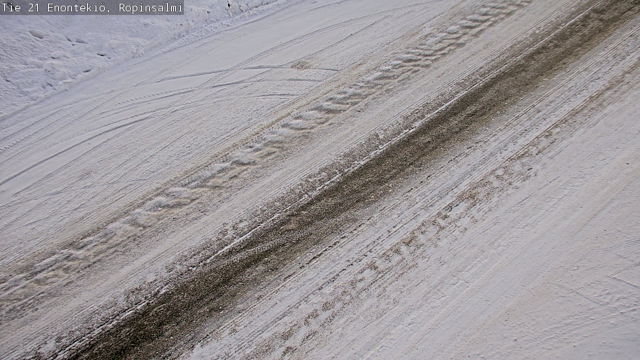 Weather Camera Image Road 21 Enontekiö, Ropinsalmi, Enontekiö, Lappi