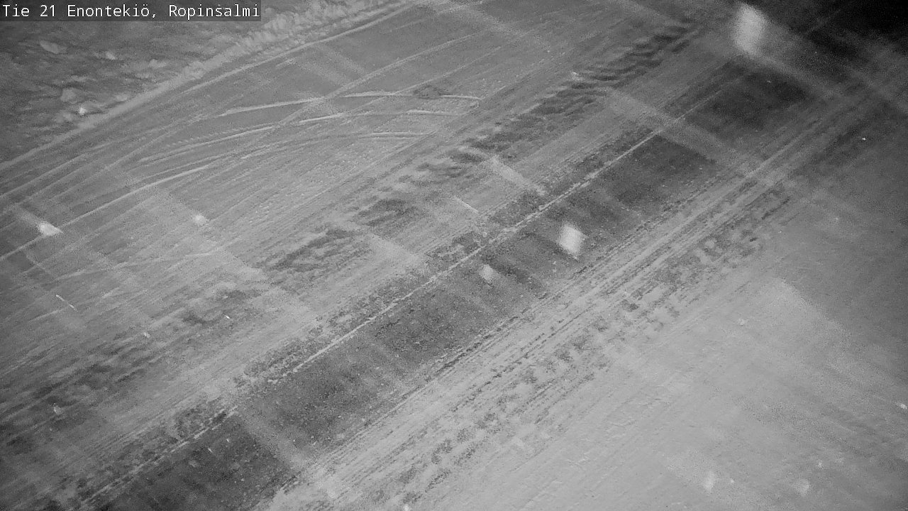 Weather Camera Image Väg 21 Enontekiö, Ropinsalmi, Enontekiö, Lappi