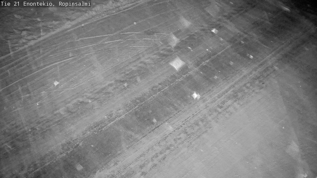 Weather Camera Image Väg 21 Enontekiö, Ropinsalmi, Enontekiö, Lappi