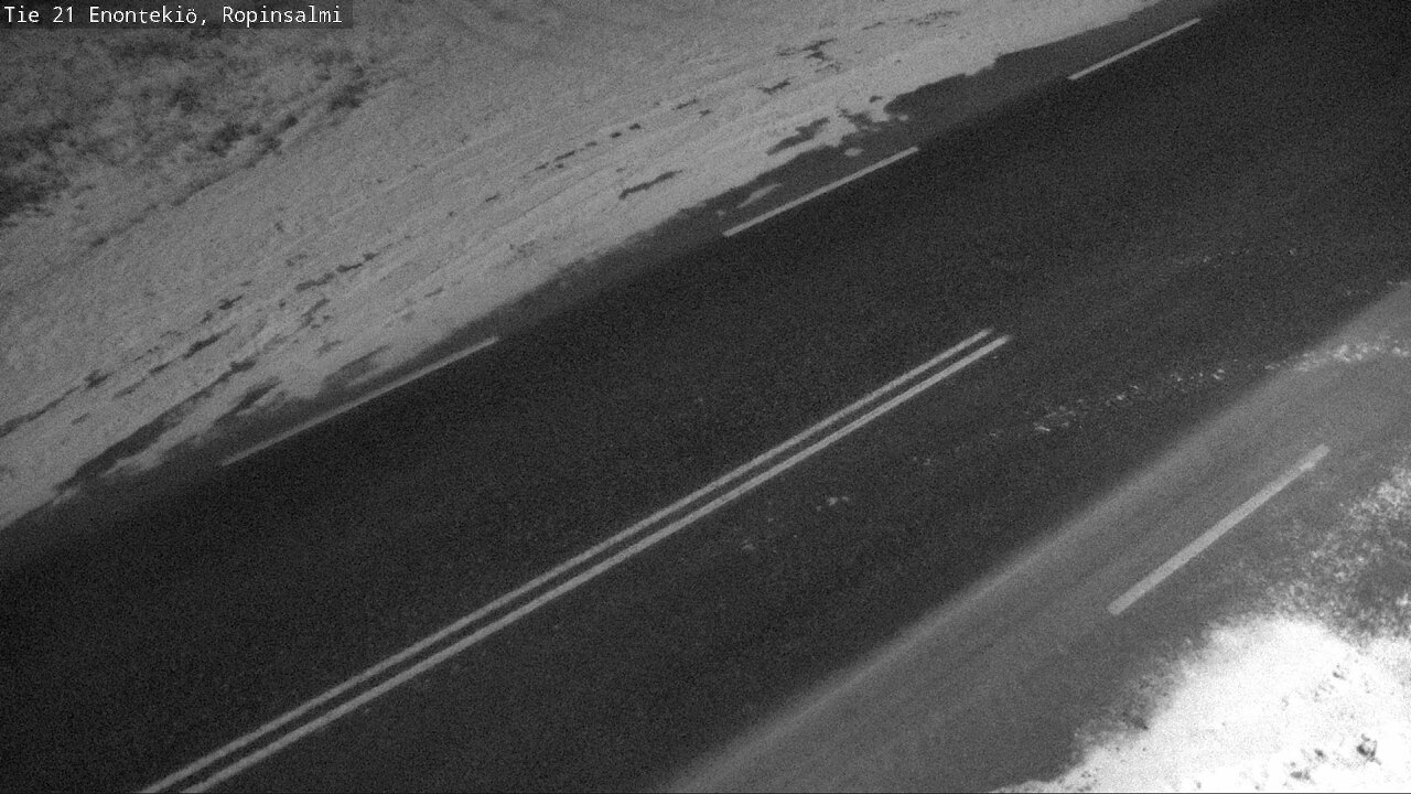 Weather Camera Image Väg 21 Enontekiö, Ropinsalmi, Enontekiö, Lappi