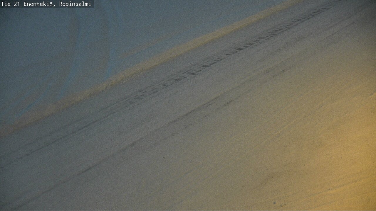 Weather Camera Image Väg 21 Enontekiö, Ropinsalmi, Enontekiö, Lappi