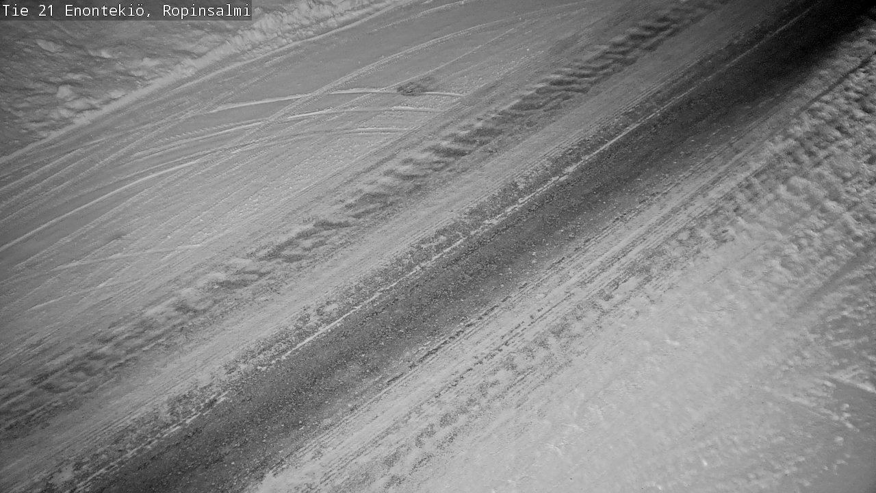 Weather Camera Image Road 21 Enontekiö, Ropinsalmi, Enontekiö, Lappi