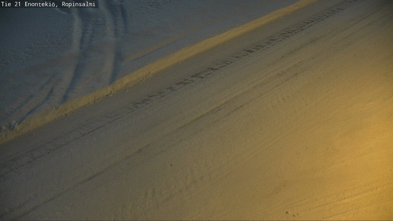 Weather Camera Image Väg 21 Enontekiö, Ropinsalmi, Enontekiö, Lappi