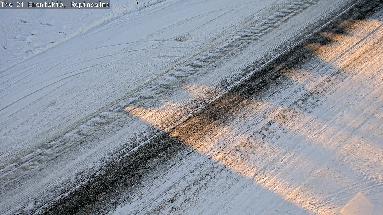 Weather Camera Image Road 21 Enontekiö, Ropinsalmi, Enontekiö, Lappi