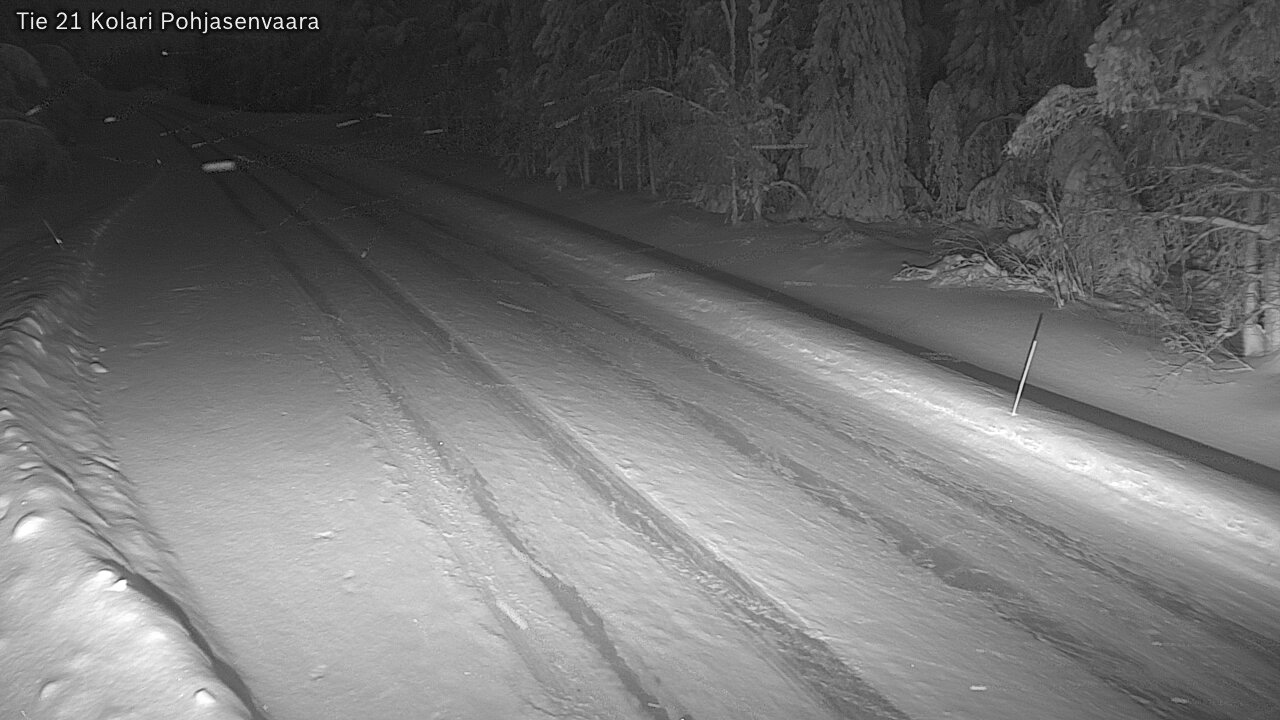 Weather Camera Image Väg 21 Kolari, Pohjasenvaara, Kolari, Lappi