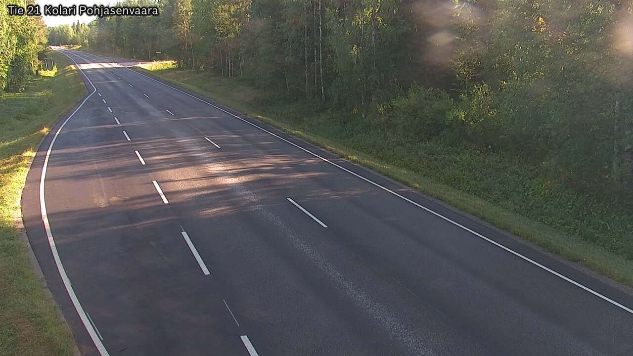 Weather Camera Image Väg 21 Kolari, Pohjasenvaara, Kolari, Lappi
