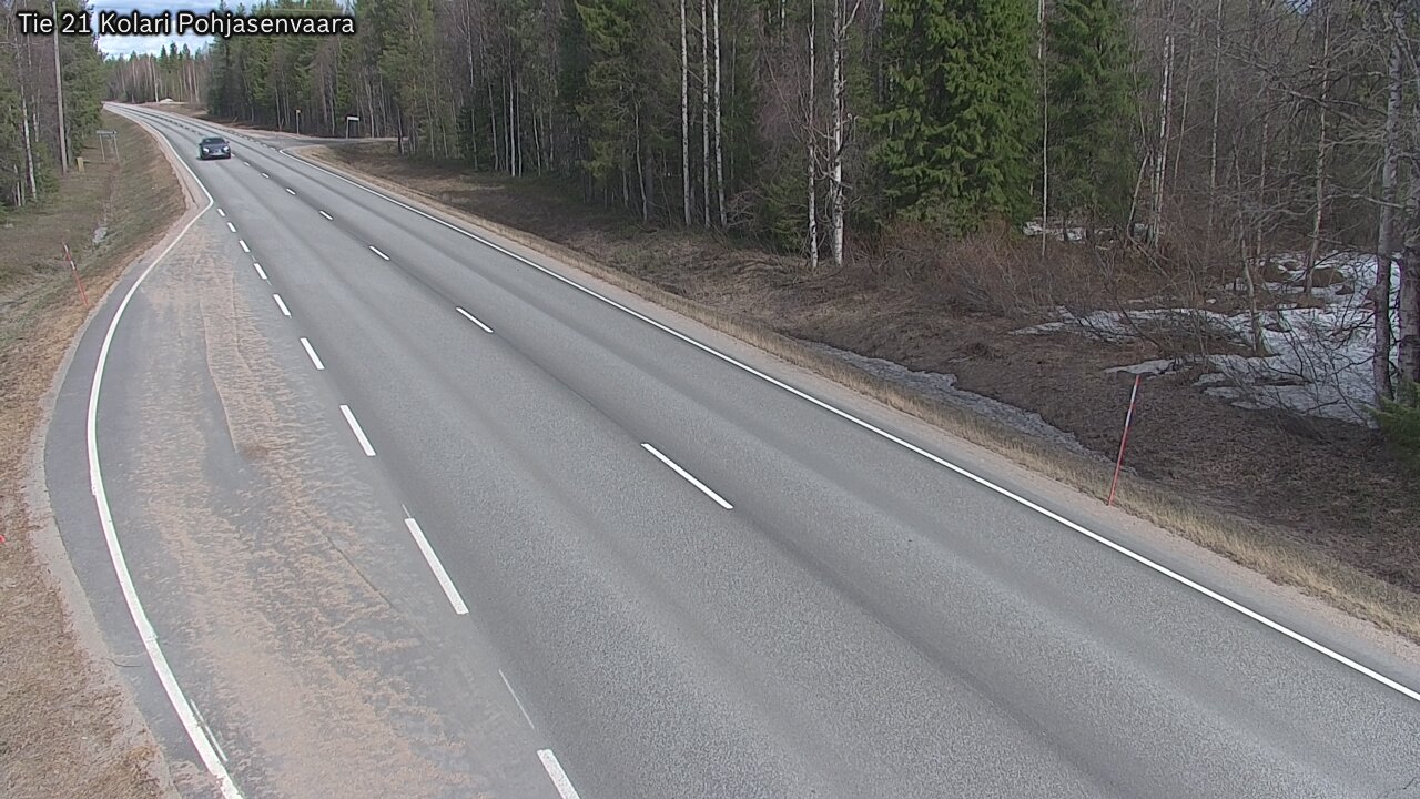 Weather Camera Image Väg 21 Kolari, Pohjasenvaara, Kolari, Lappi