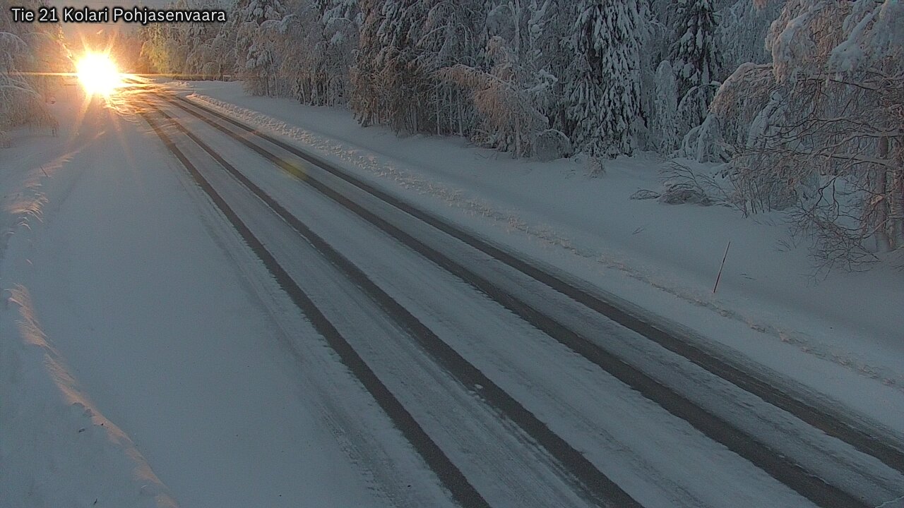 Weather Camera Image Väg 21 Kolari, Pohjasenvaara, Kolari, Lappi