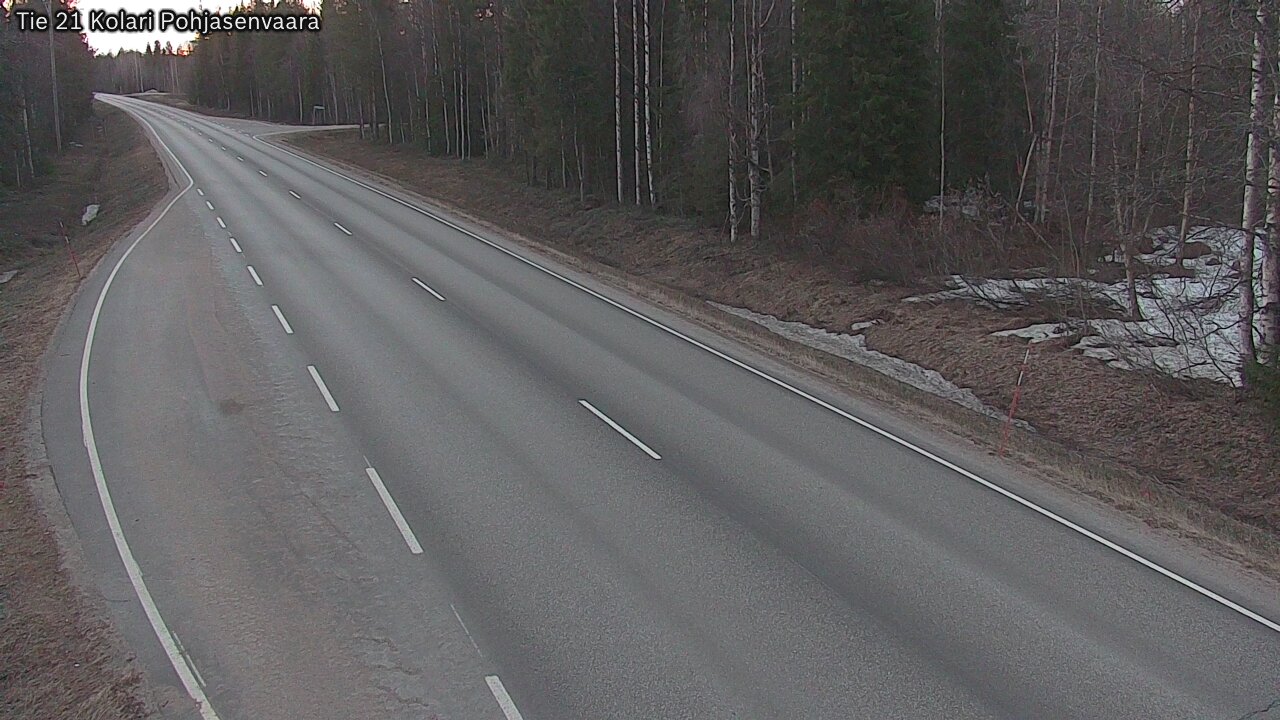 Weather Camera Image Road 21 Kolari, Pohjasenvaara, Kolari, Lappi