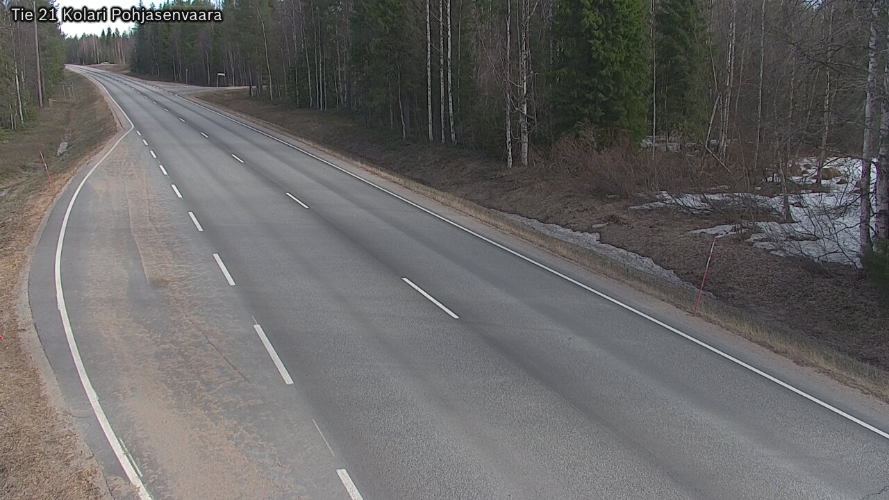 Weather Camera Image Väg 21 Kolari, Pohjasenvaara, Kolari, Lappi