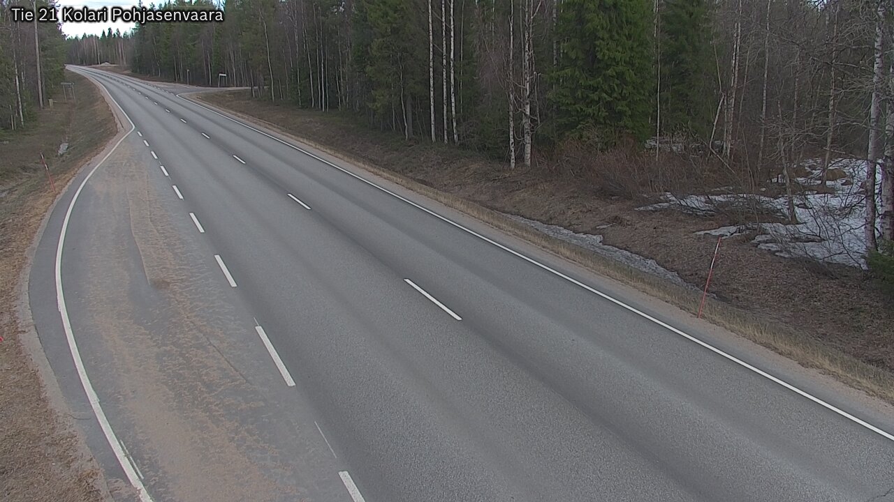 Weather Camera Image Väg 21 Kolari, Pohjasenvaara, Kolari, Lappi