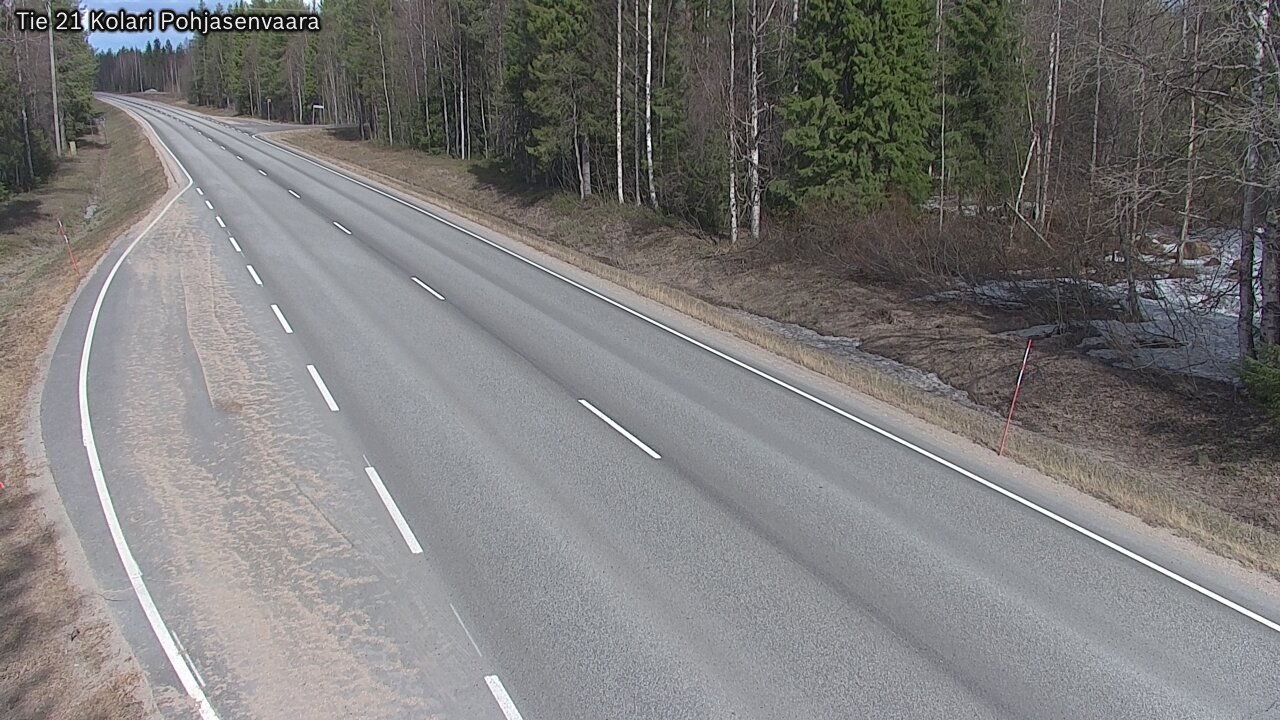 Weather Camera Image Väg 21 Kolari, Pohjasenvaara, Kolari, Lappi
