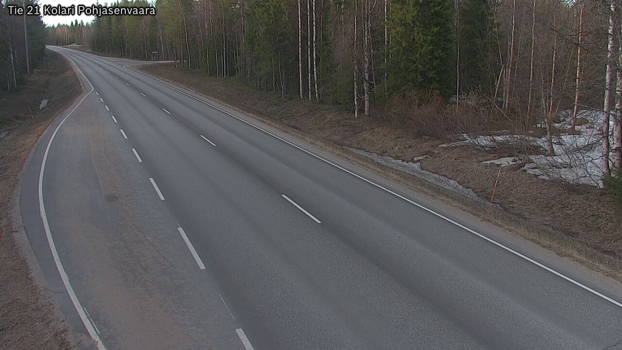 Weather Camera Image Väg 21 Kolari, Pohjasenvaara, Kolari, Lappi