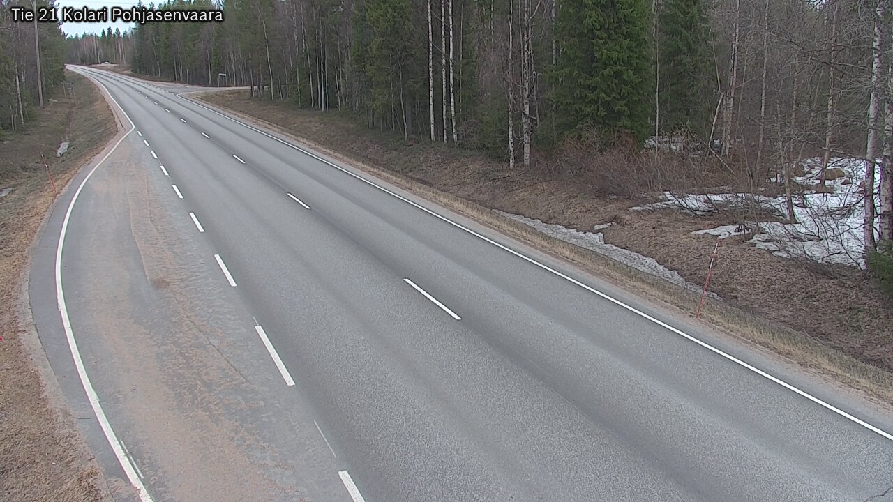 Weather Camera Image Väg 21 Kolari, Pohjasenvaara, Kolari, Lappi