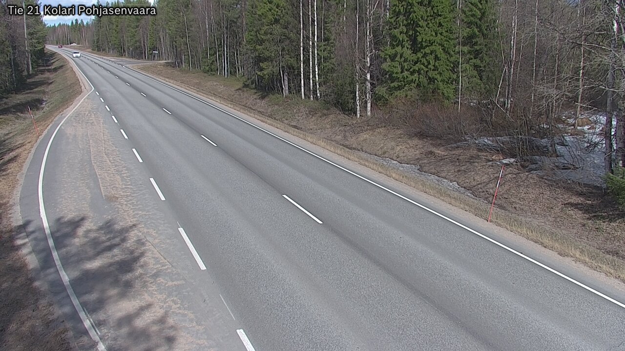 Weather Camera Image Väg 21 Kolari, Pohjasenvaara, Kolari, Lappi