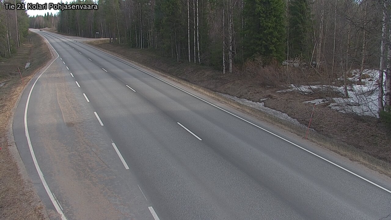 Weather Camera Image Väg 21 Kolari, Pohjasenvaara, Kolari, Lappi