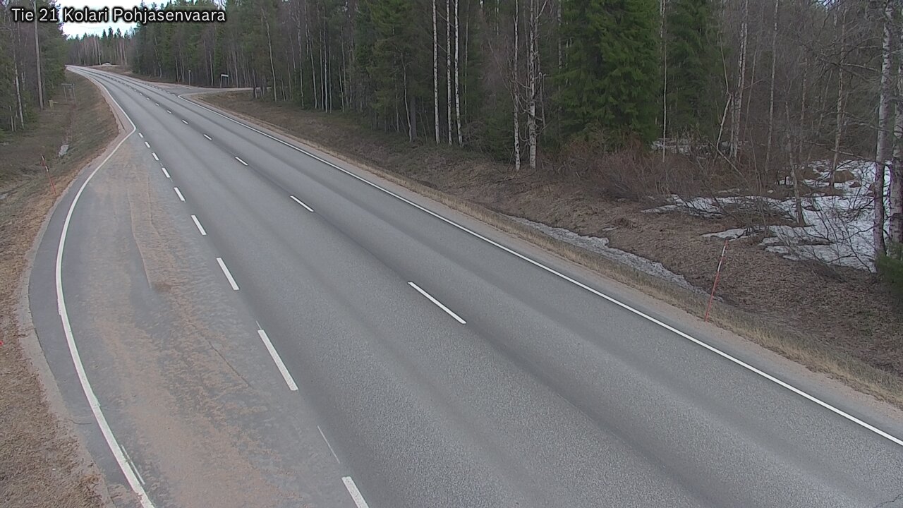 Weather Camera Image Väg 21 Kolari, Pohjasenvaara, Kolari, Lappi